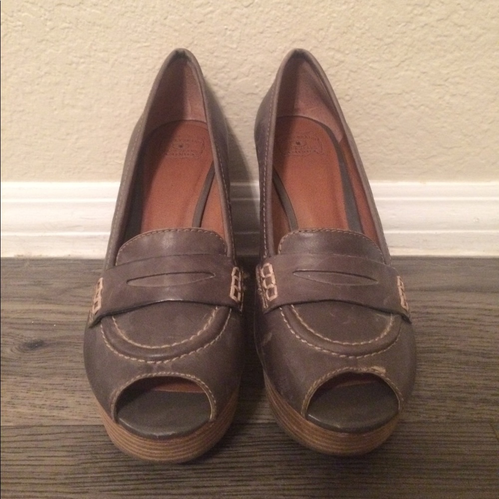 Lucky Brand Leather Wedges